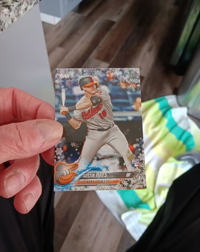 2018 Topps Holiday #HMW19 Austin Hays — front