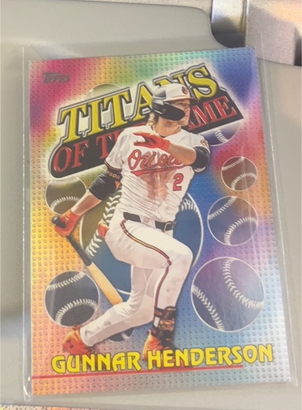2026 Topps Series 1 Titans Of The Game #TOG-4 Gunnar Henderson — front