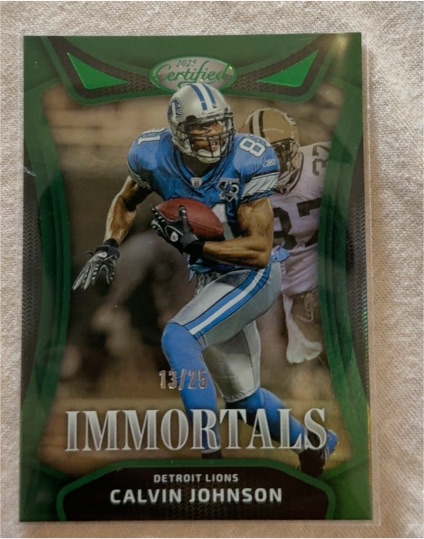 2025 Panini Certified #IM-CJN Calvin Johnson — front