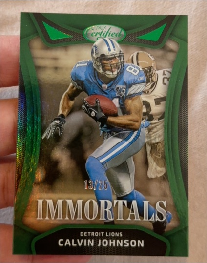 2025 Panini Certified Immortals #IM-CJN Calvin Johnson — front