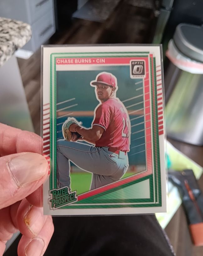 2025 Donruss Optic #146 Chase Burns — front