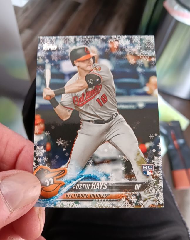 2018 Topps Holiday Mega #HMW19 Austin Hays — front