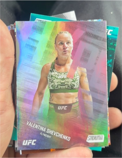 2025 Topps Stadium Club UFC Hype Machines #HM-7 Valentina Shevchenko — front