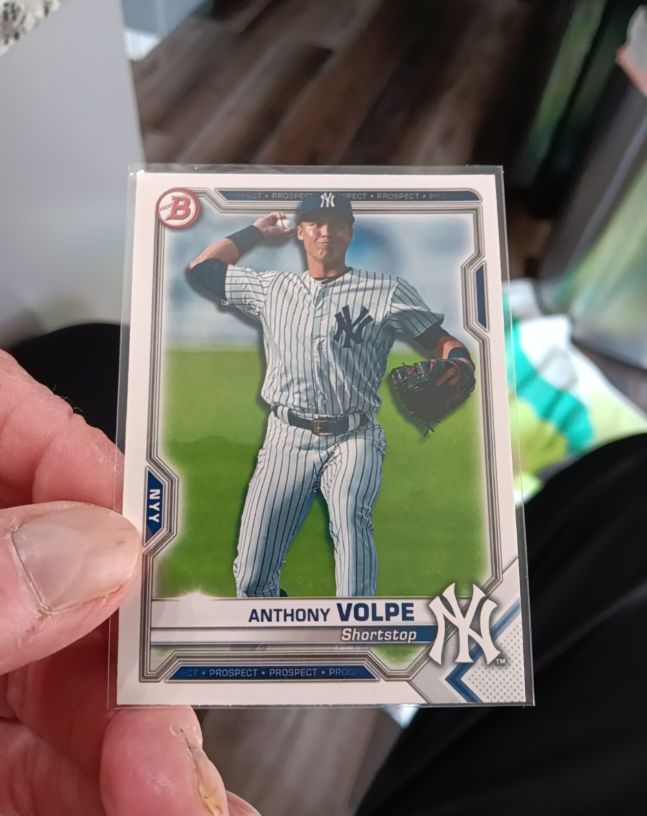 2021 Bowman Prospects #BP-85 Anthony Volpe — front