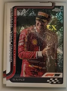 2025 Topps Chrome Formula 1 #95 Carlos Sainz Grand Prix Winner — front