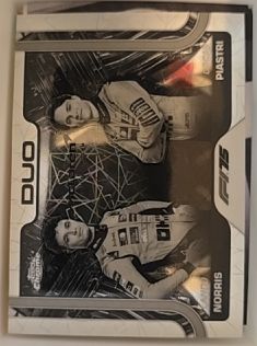 2025 Topps Chrome Formula 1 #166 Lando Norris and Oscar Piastri — front