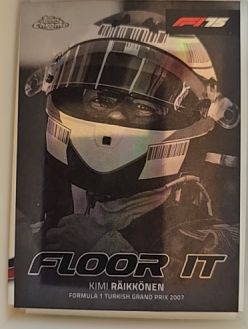 2025 Topps Chrome Formula 1 #FI-6 Kimi Räikkönen Floor It — front