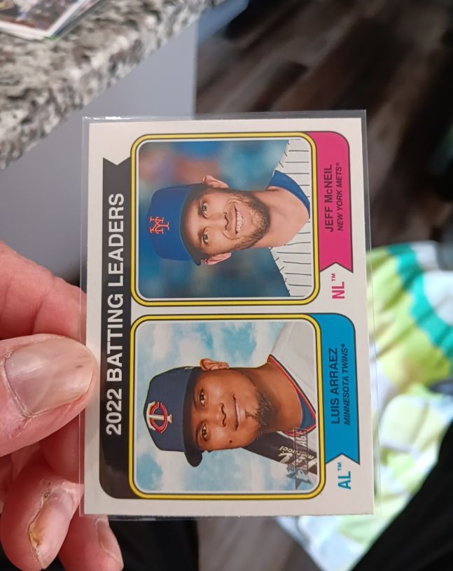 2023 Topps Heritage #201 Luis Arraez/Jeff McNeil — front