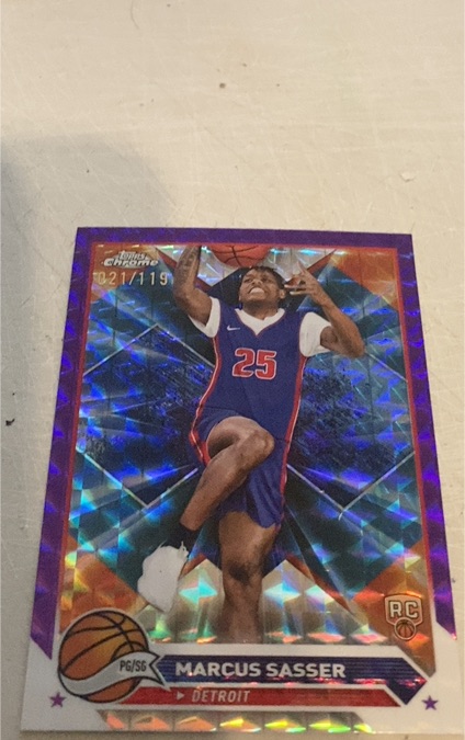 2023-24 Topps Chrome #140 Marcus Sasser — front