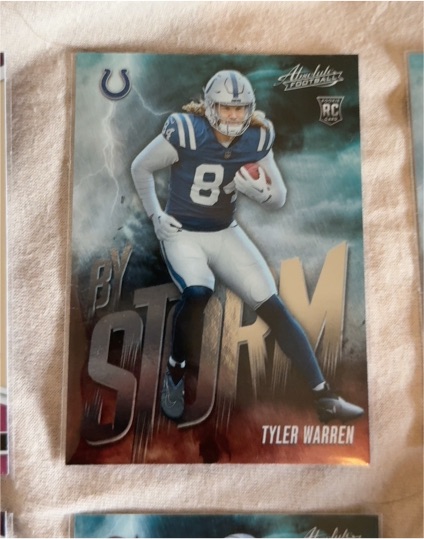 2025 Panini Absolute #20 Tyler Warren By Storm — front