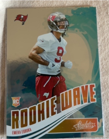 2025 Panini Absolute Rookie Wave #RW-EEA Emeka Egbuka — front