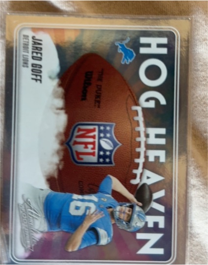 2025 Panini Absolute #HH-JGF Jared Goff Hog Heaven — front