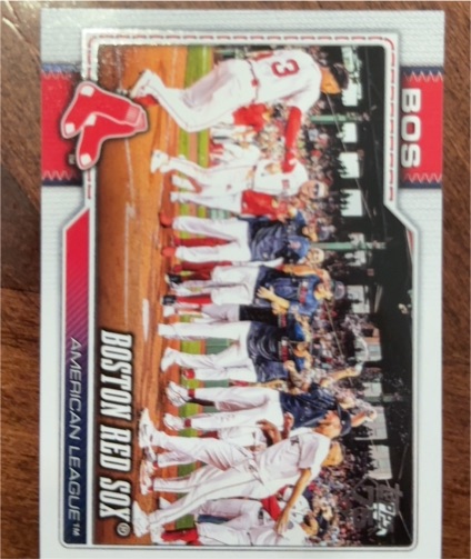 2026 Topps Series 1 #198 Boston Red Sox Team Card — front