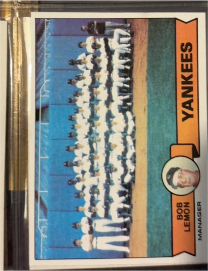 1979 Topps #626 New York Yankees Team Bob Lemon — front