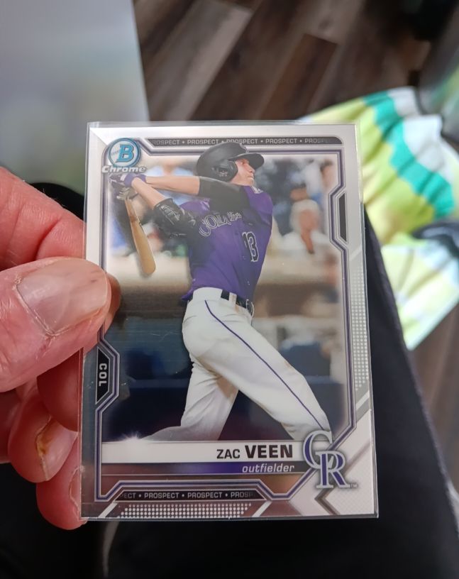 2021 Bowman Chrome #BCP-3 Zac Veen — front