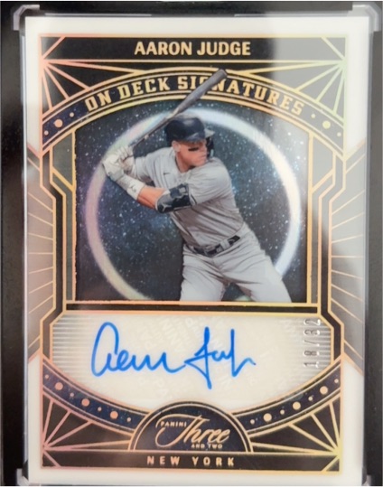2024 Panini Three and Two On Deck Signatures #ODS-AJ Aaron Judge — front