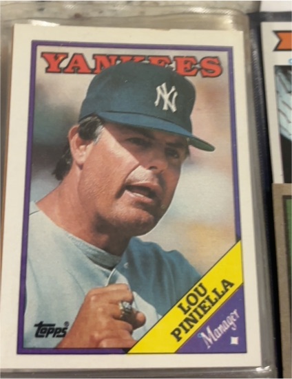 1988 Topps #44 Lou Piniella — front