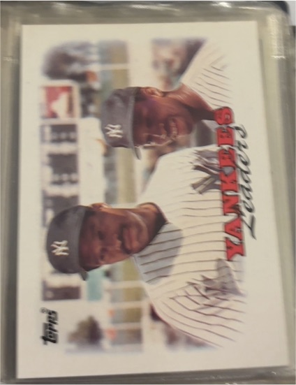 1988 Topps #459 Yankees Leaders Dave Winfield, Willie Randolph — front