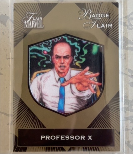 2023 Upper Deck Marvel Flair Badge #PFB15 Professor X — front