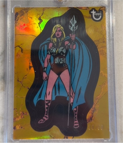 2025 Topps Marvel Comic Book Heroes 1975 Golden Anniversary #23 Valkyrie — front