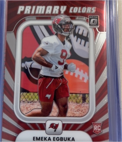 2025 Panini Donruss Optic #5 Emeka Egbuka Primary Colors Rookie — front