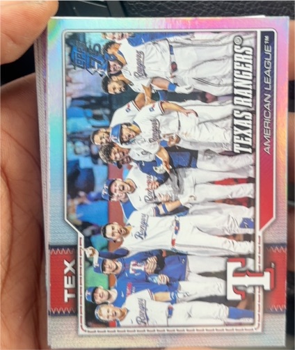 2026 Topps Series 1 #258 Texas Rangers Team Card — front