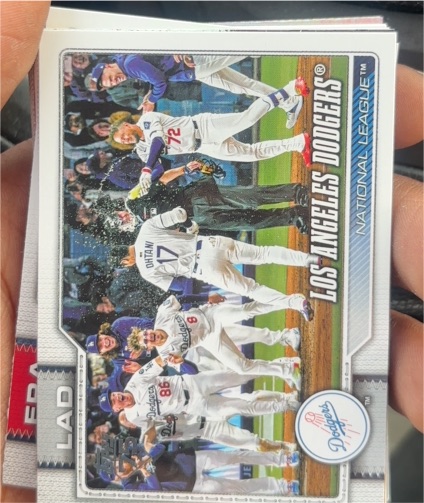 2026 Topps Series 1 #256 Los Angeles Dodgers Team Card — front