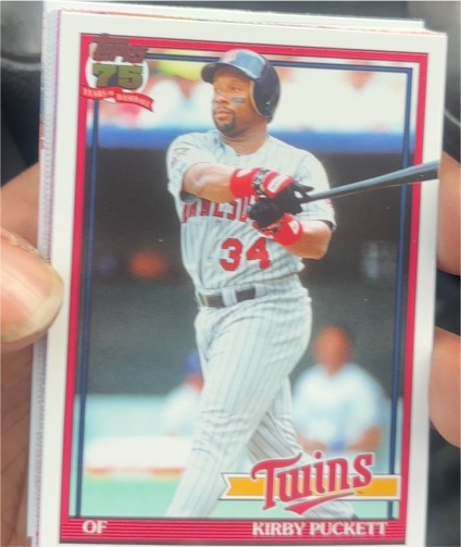 1991 Topps #T91-94 Kirby Puckett — front