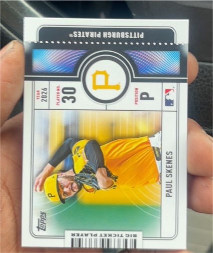 2026 Topps Series 1 Big Ticket Player #BTP-14 Paul Skenes — front
