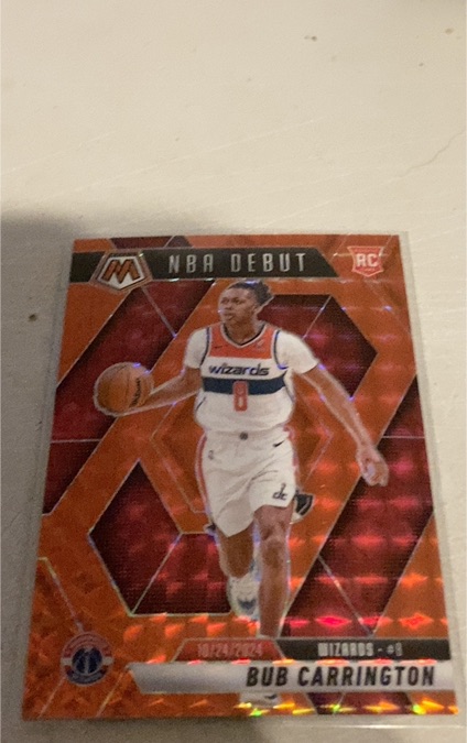 2024-25 Panini Mosaic NBA Debut #259 Bub Carrington — front