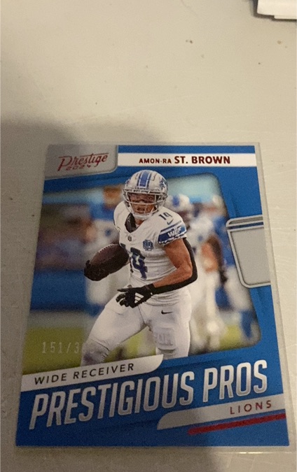 2024 Panini Prestige Prestigious Pros #PP-ASB Amon-Ra St. Brown — front