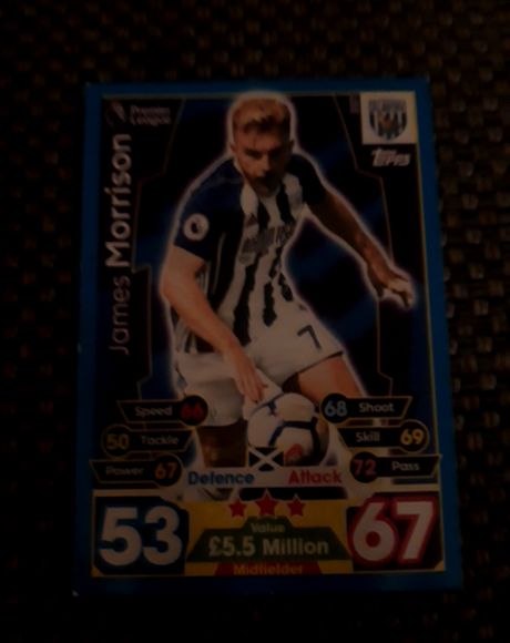 2017-18 Topps Match Attax #U59 James Morrison — front