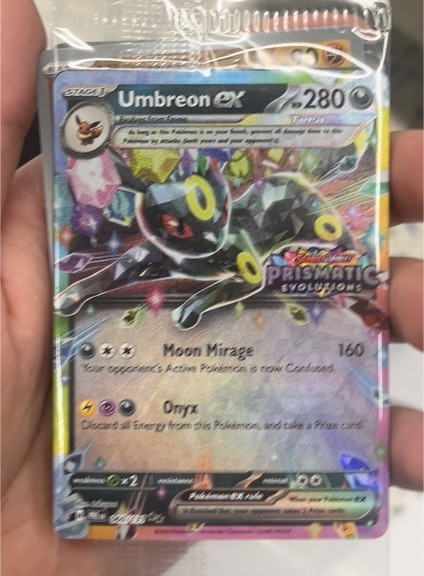 2025 Pokémon TCG Prismatic Evolutions #060 Umbreon EX — front