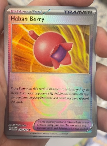 2023 Pokémon Scarlet & Violet Prismatic Evolutions #111 Haban Berry — front
