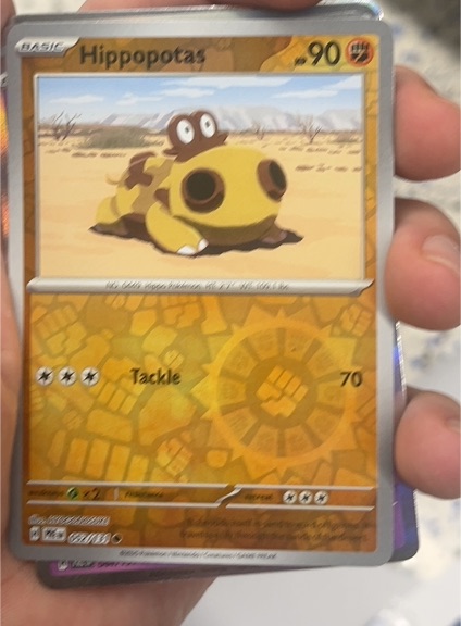 2025 SV: Prismatic Evolutions #52 Hippopotas — front