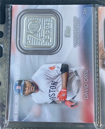 2021 Topps Commemorative 70th Anniversary Patch #T70P-DO David Ortiz — front