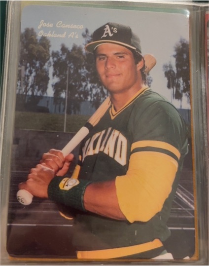 1986 Mother's Cookies #26 Jose Canseco — front