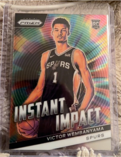2023-24 Panini Prizm #3 Victor Wembanyama Instant Impact — front