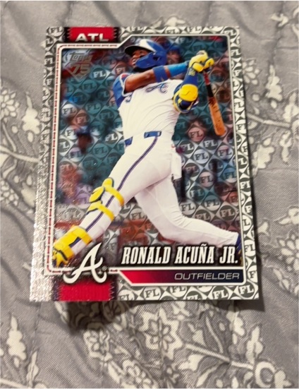2026 Topps Series 1 Spring Training Parallel #50 Ronald Acuna Jr — front
