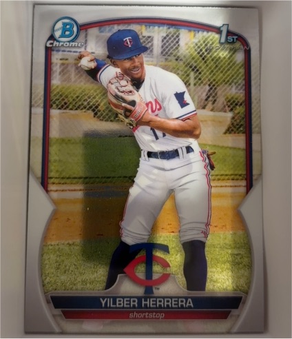 2023 Bowman Chrome #BCP-86 Yilber Herrera — front
