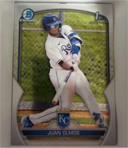 2023 Bowman Chrome Prospects #BCP-136 Juan Olmos — front