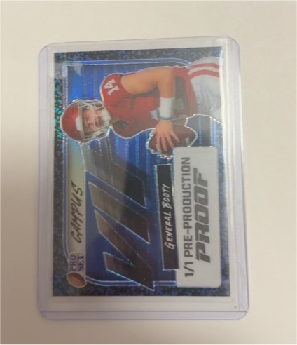 2024 Leaf Pro Set #1/1 General Booty Pre-Production Proof — front
