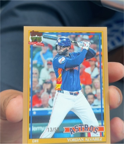 2026 Topps 75th Anniversary #T91-36 Yordan Alvarez — front