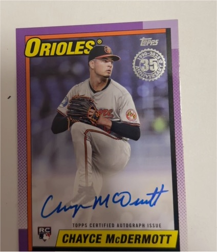 2025 Topps #90A-CMT Chayce McDermott — front