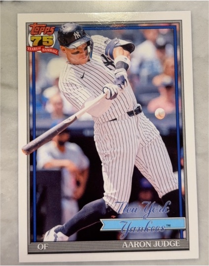 2026 Topps Series 1 #T91-34 Aaron Judge — front