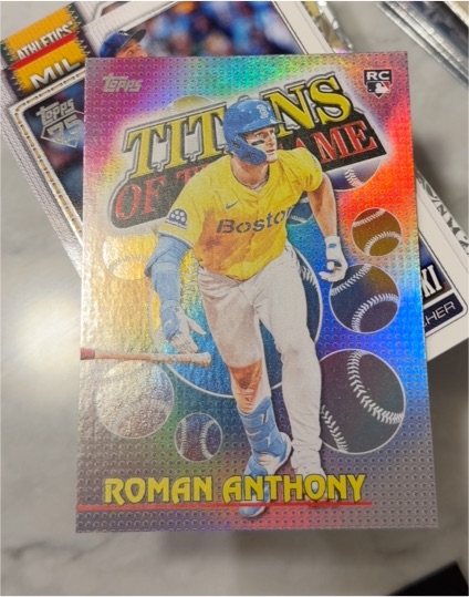 2026 Topps Series 1 #TOG-9 Roman Anthony Titans of the Game RC — front
