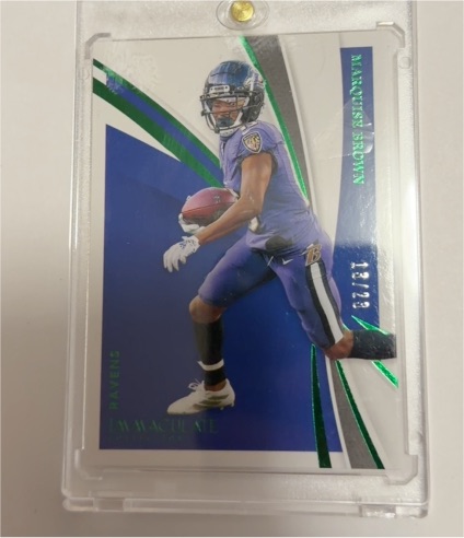 2020 Panini Immaculate #6 Marquise Brown — front