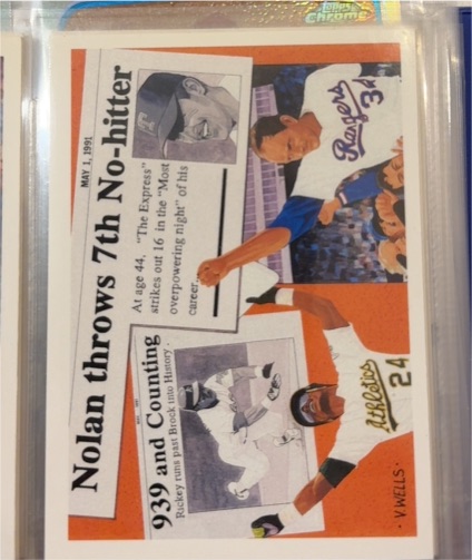 1991 Upper Deck #SP2 Nolan Ryan / Rickey Henderson — front