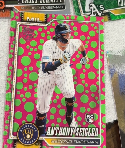 2025 Topps Holiday Dots #MIL Anthony Seigler — front