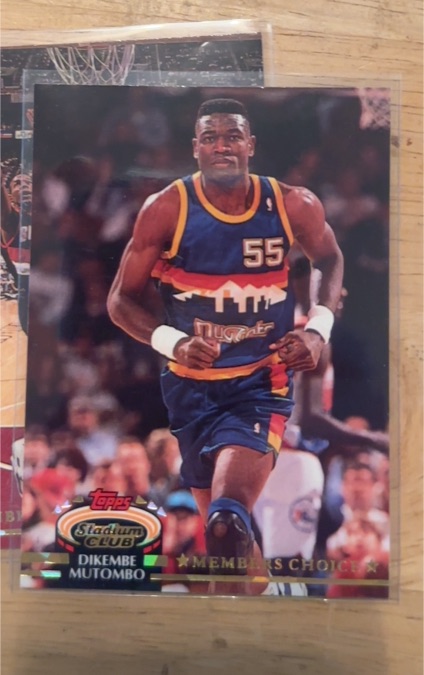 1992-93 Topps Stadium Club #196 Dikembe Mutombo — front